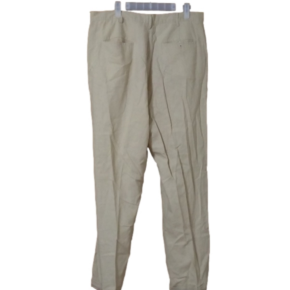 Trust USA Vintage Linen Career Trousers with Cuffs size 38x32 Men's - Picture 5 of 6